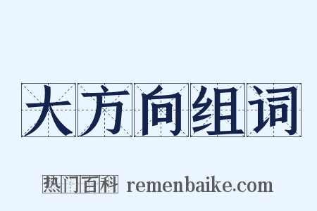 大方向组词是什么意思的图片